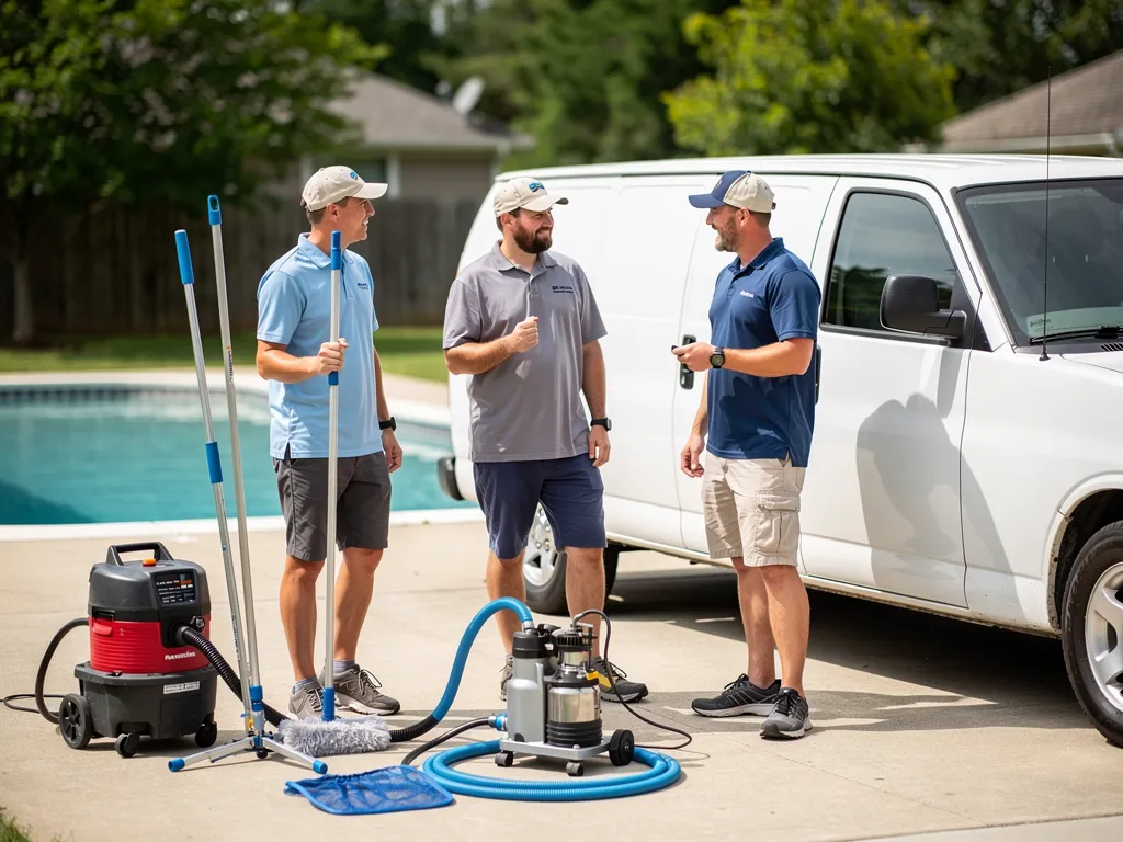 The PureWater Pool Cleaning Service Houston team